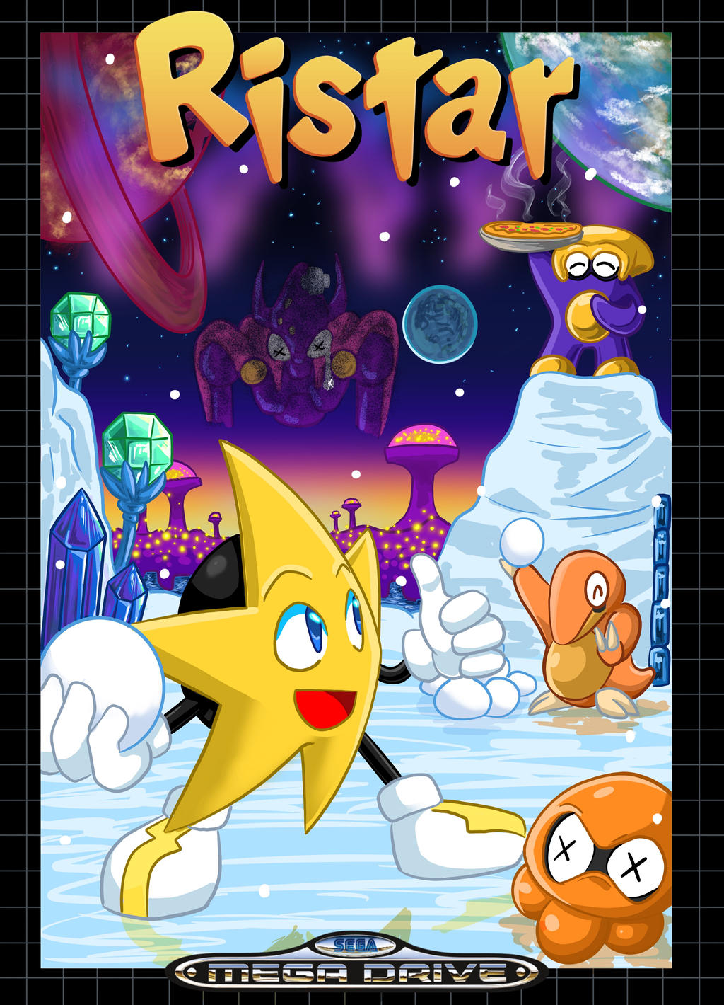 Sonic Ristar Style Ristar Mega Drive Poster by Blue-Kachina on DeviantArt