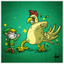 Link vs Cucco