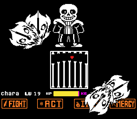 Sans Battle Screen Shot Redraw/Recreation by metr0nix727 on DeviantArt