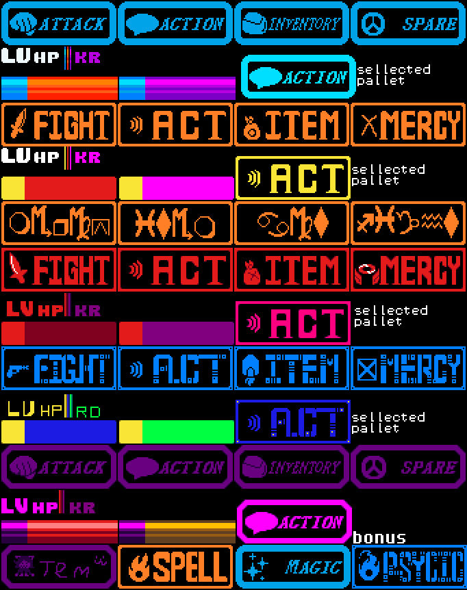 Undertale Custom Fight Menus (Free to use) by metr0nix727 on DeviantArt