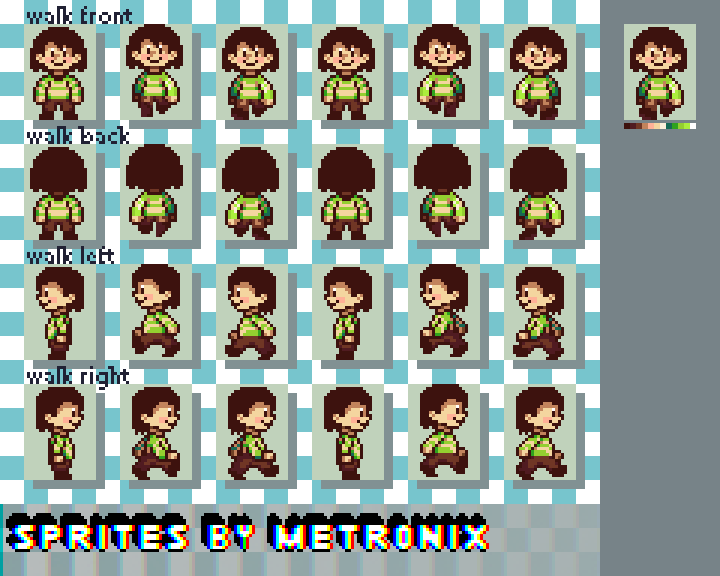 Chara Sprite Sheet By Metr0nix727 On Deviantart Chara Sprite Sheet By Metr0nix727 On Deviantart