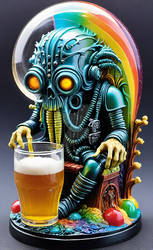 Psychedelic Oktoberfest Beer Monster 0028