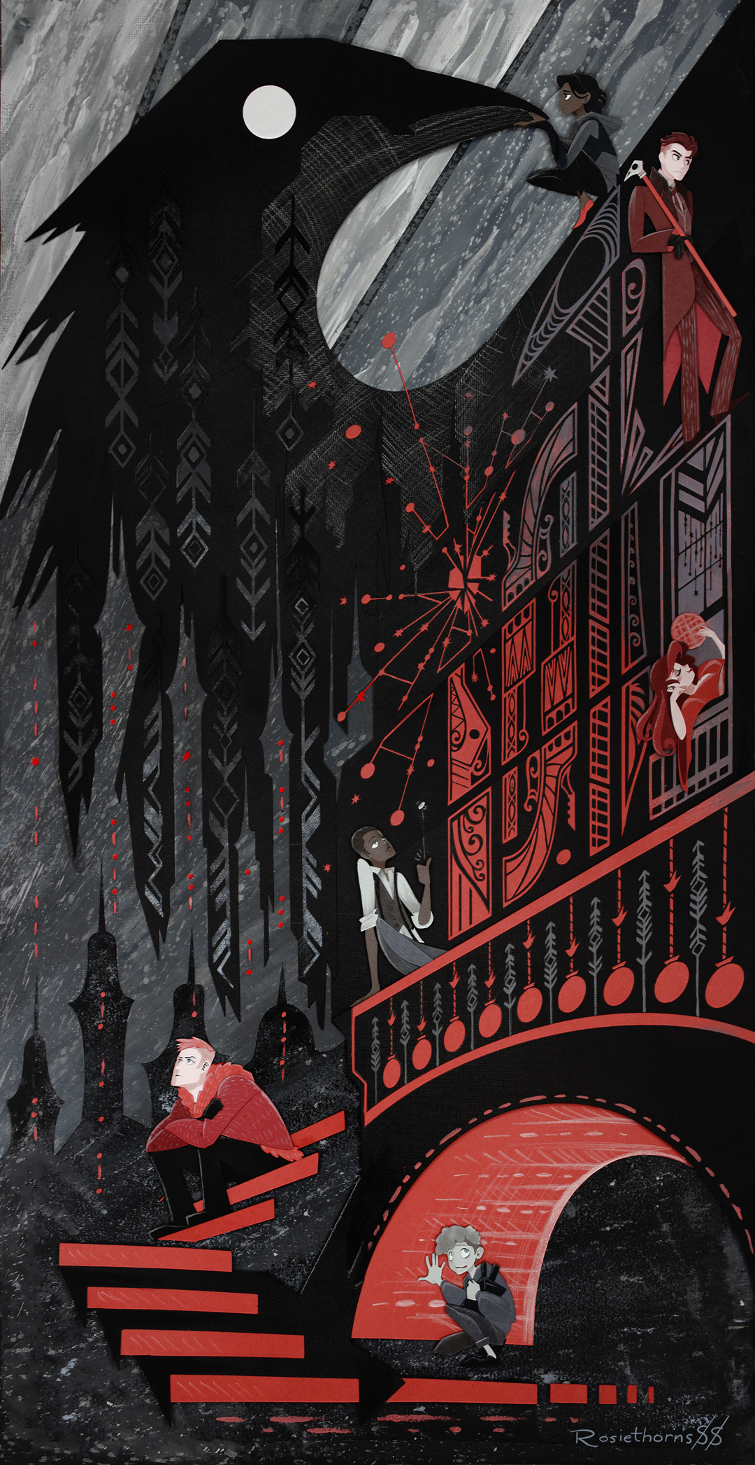 Featherdark - Six of Crows Papercraft by rosiethorns88 on DeviantArt Featherdark - Six of Crows Papercraft by rosiethorns88 on DeviantArt