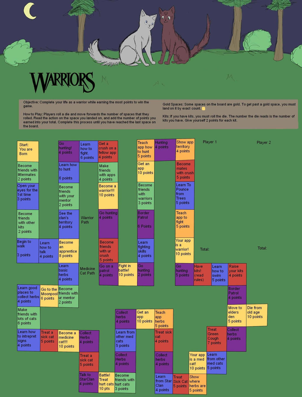 WARRIORS Board Game by amineefreak on DeviantArt