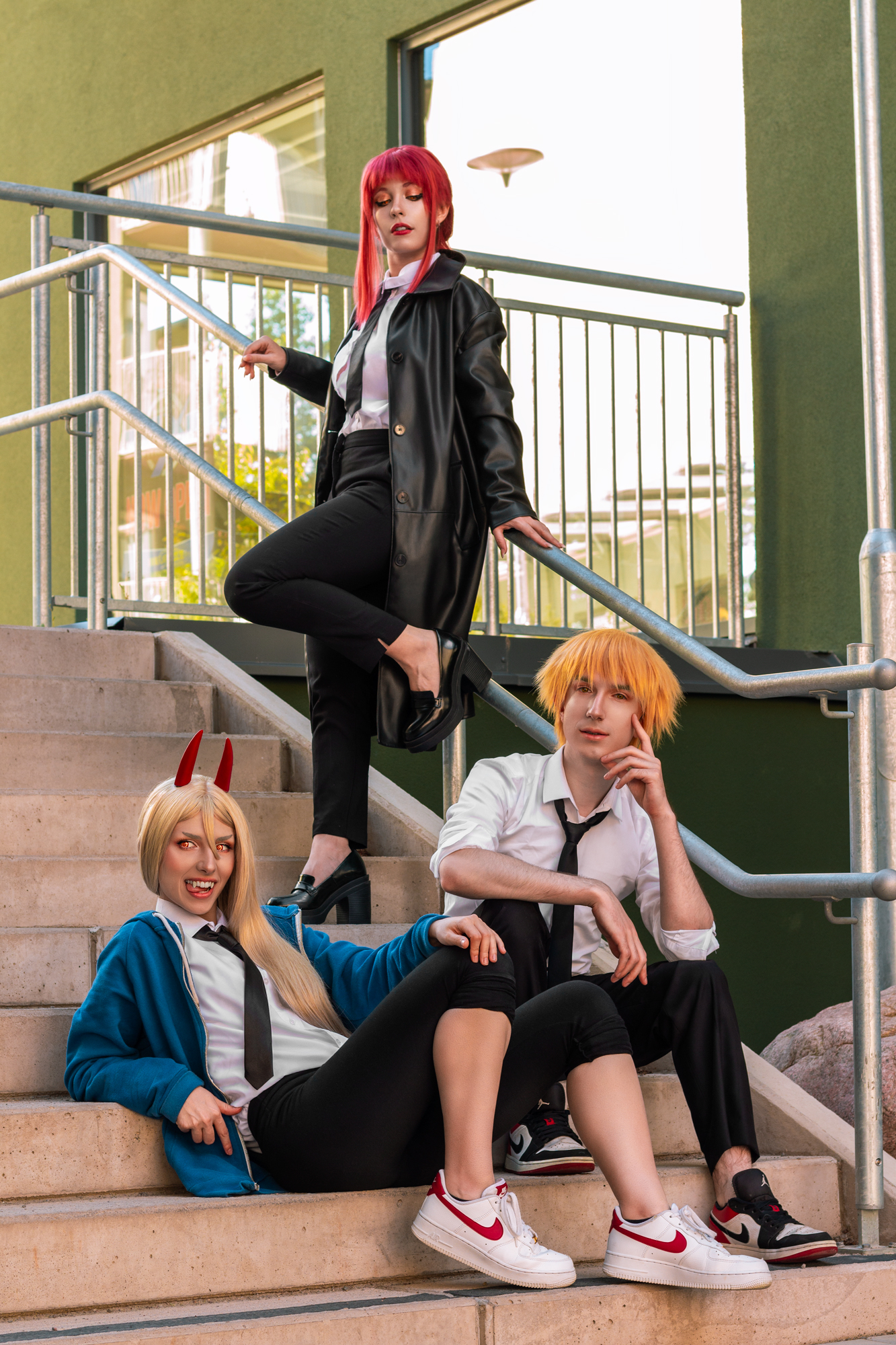 Chainsaw man cosplay group by Andivicosplay on DeviantArt
