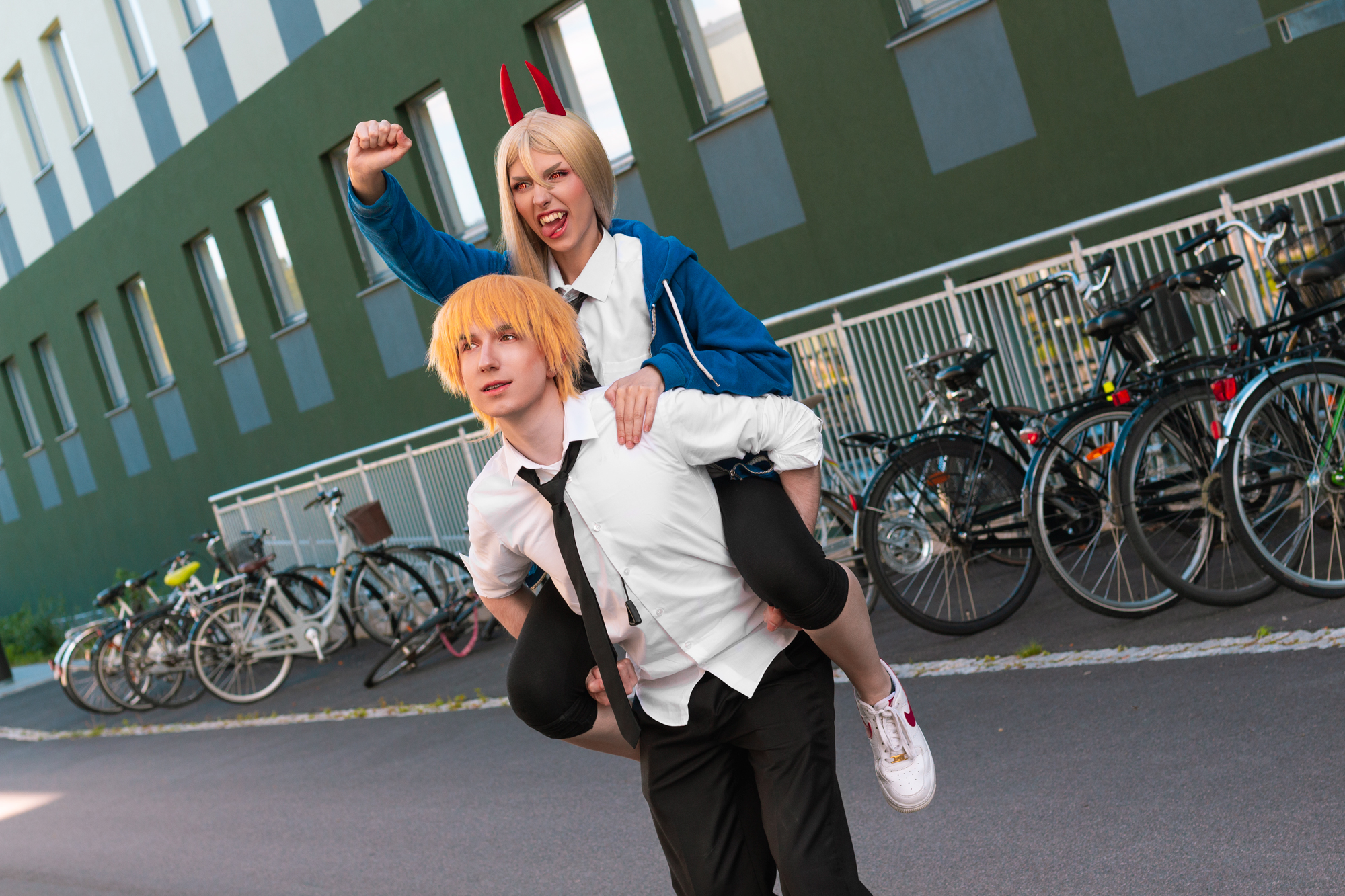 Chainsaw man cosplay group by Andivicosplay on DeviantArt