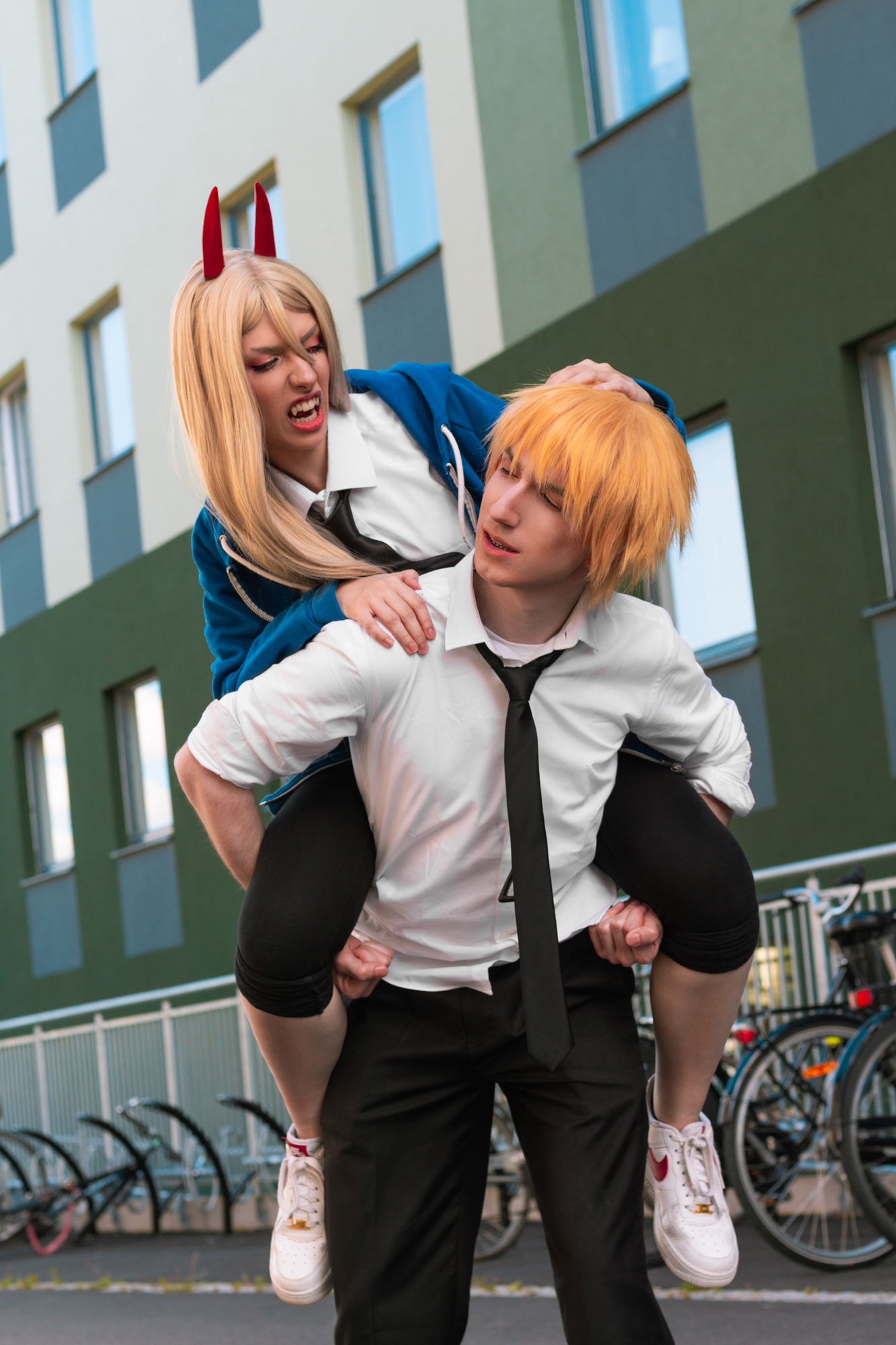 Our Power and Denji cosplay : r/ChainsawMan