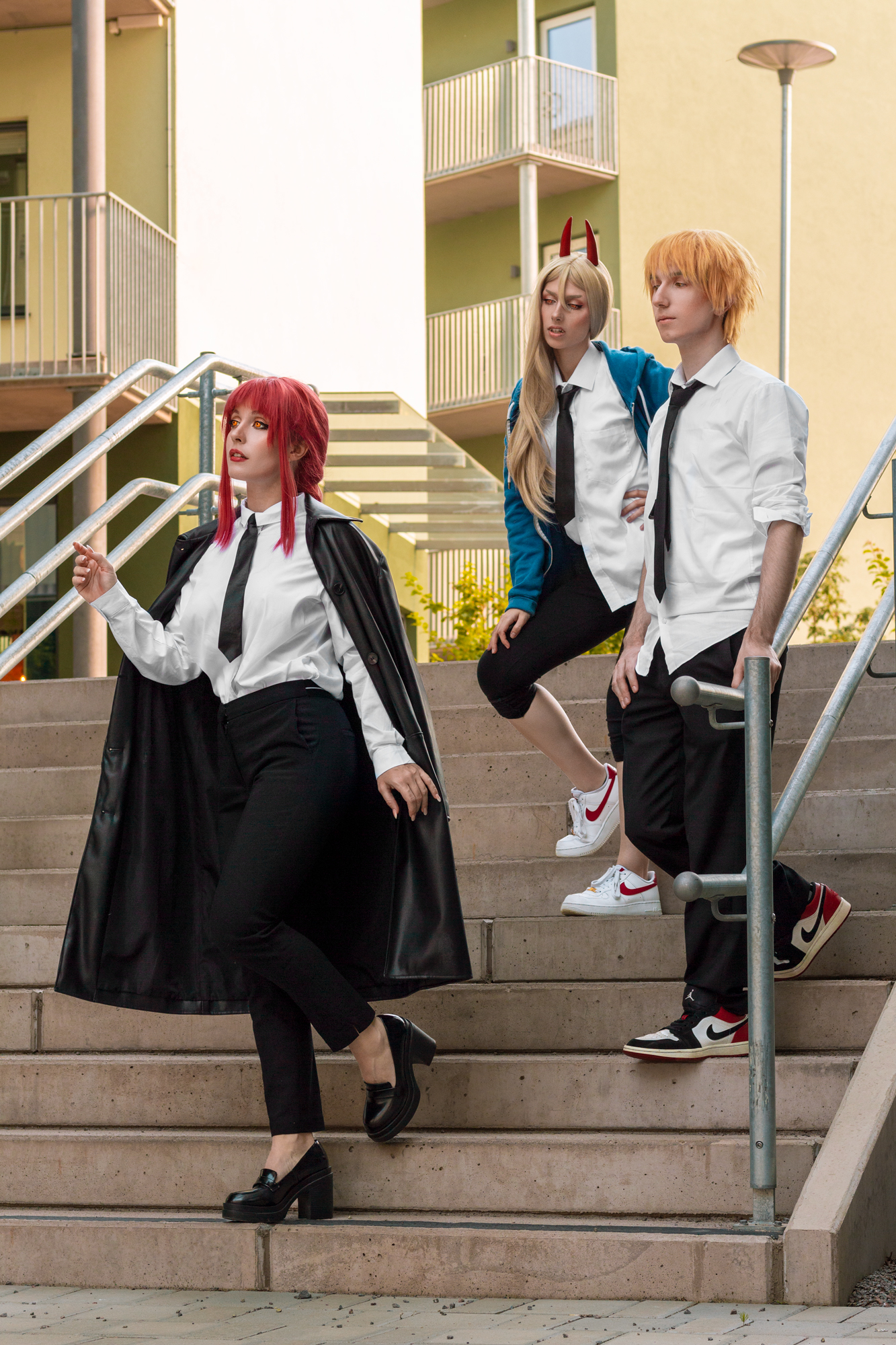 Chainsaw man cosplay group by Andivicosplay on DeviantArt