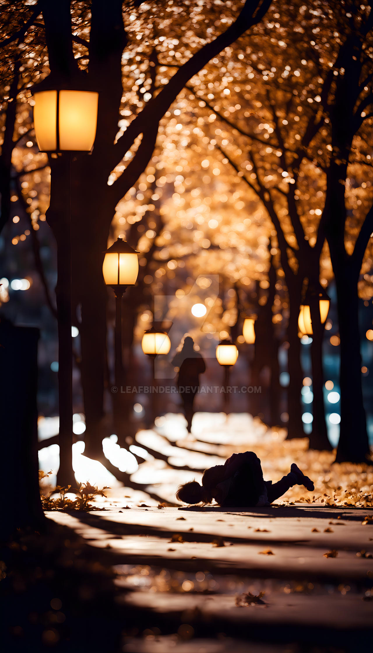 crayon outline of someone laying on sidewalk Blurr by Leafbinder on ...