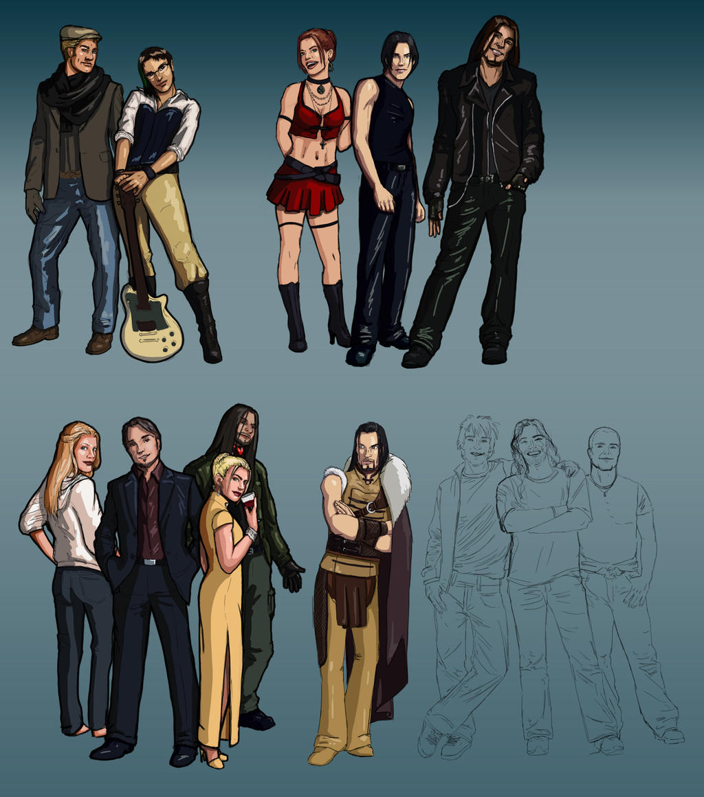 reference sheet - humans by poisonmilow