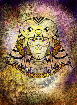Tribal Face - Owl