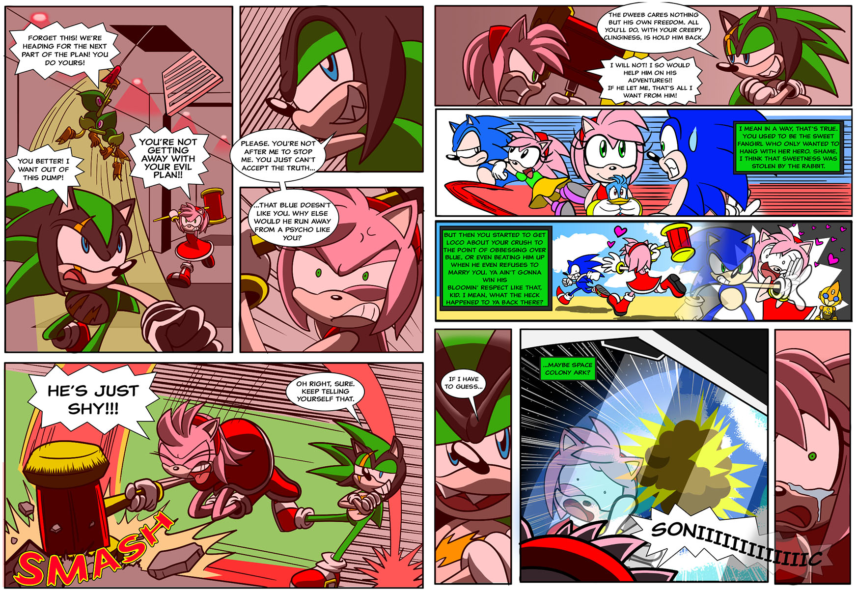 Amy & Shadow: The Slap!, Archie Sonic Comics