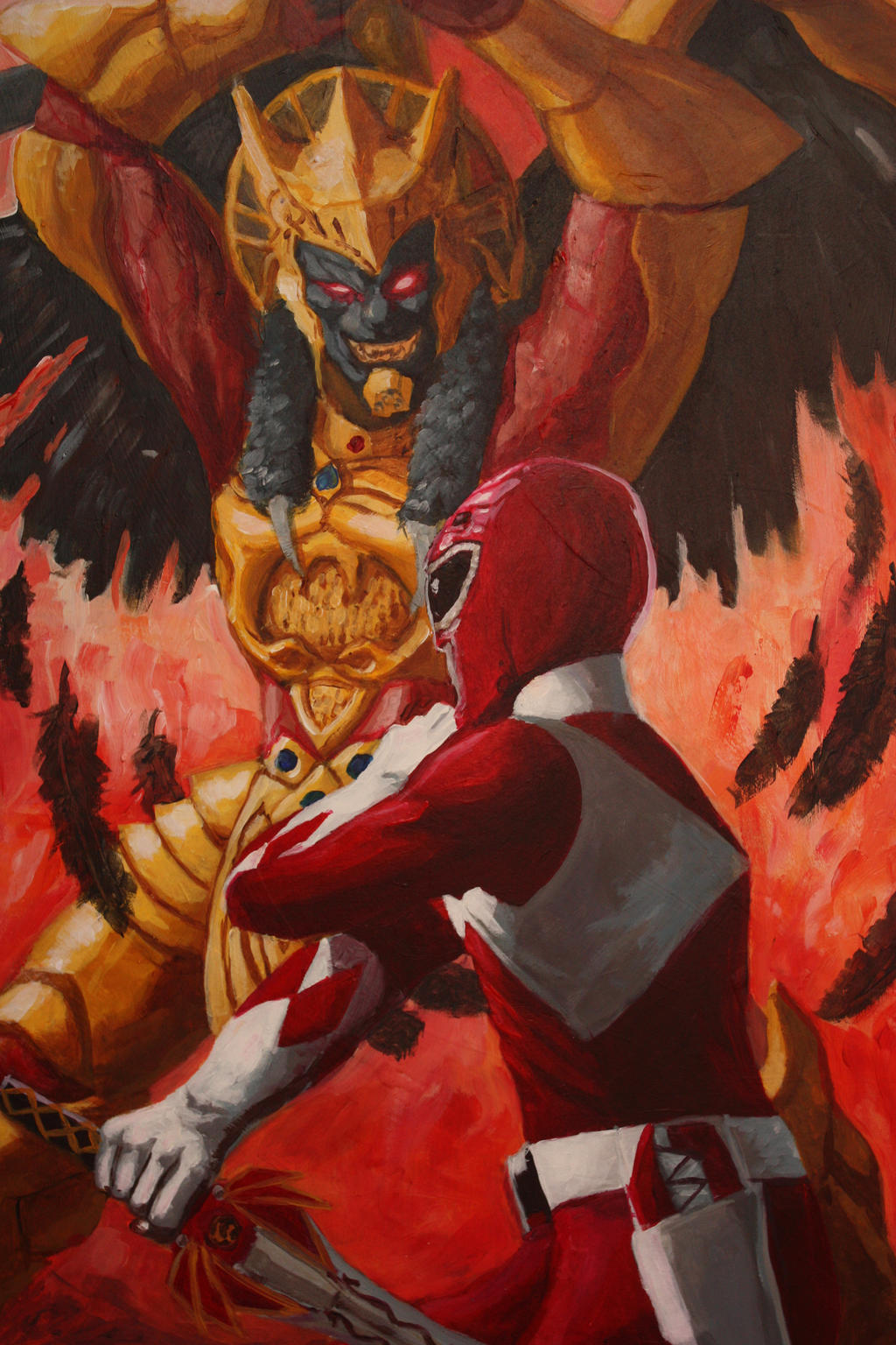 Red Ranger Goldar Duel: Red Ranger vs Goldar by Lalilulelo2003 on DeviantArt