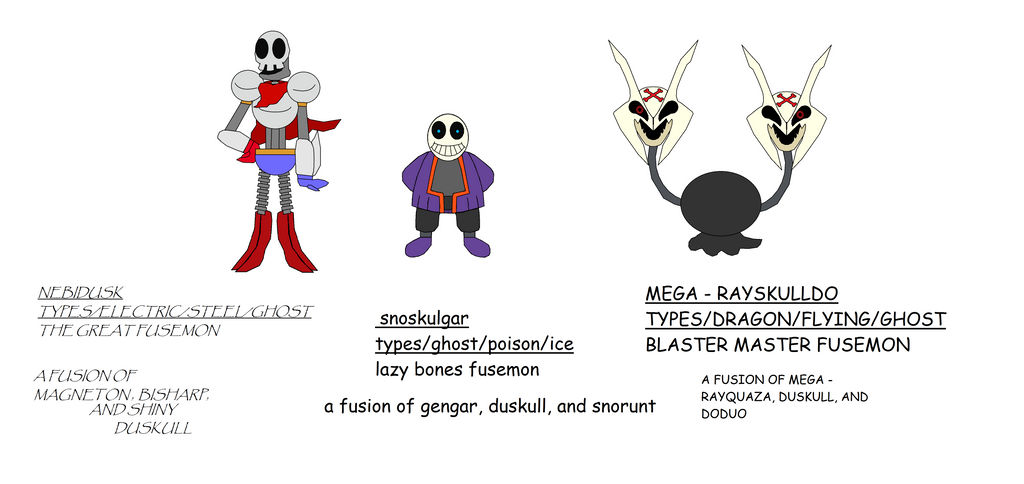 Project Undertale: SKELEBRO FUSIONS