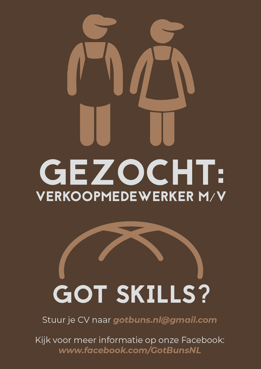 Poster Got Buns Medewerkers Gezocht By Lamweixing On Deviantart