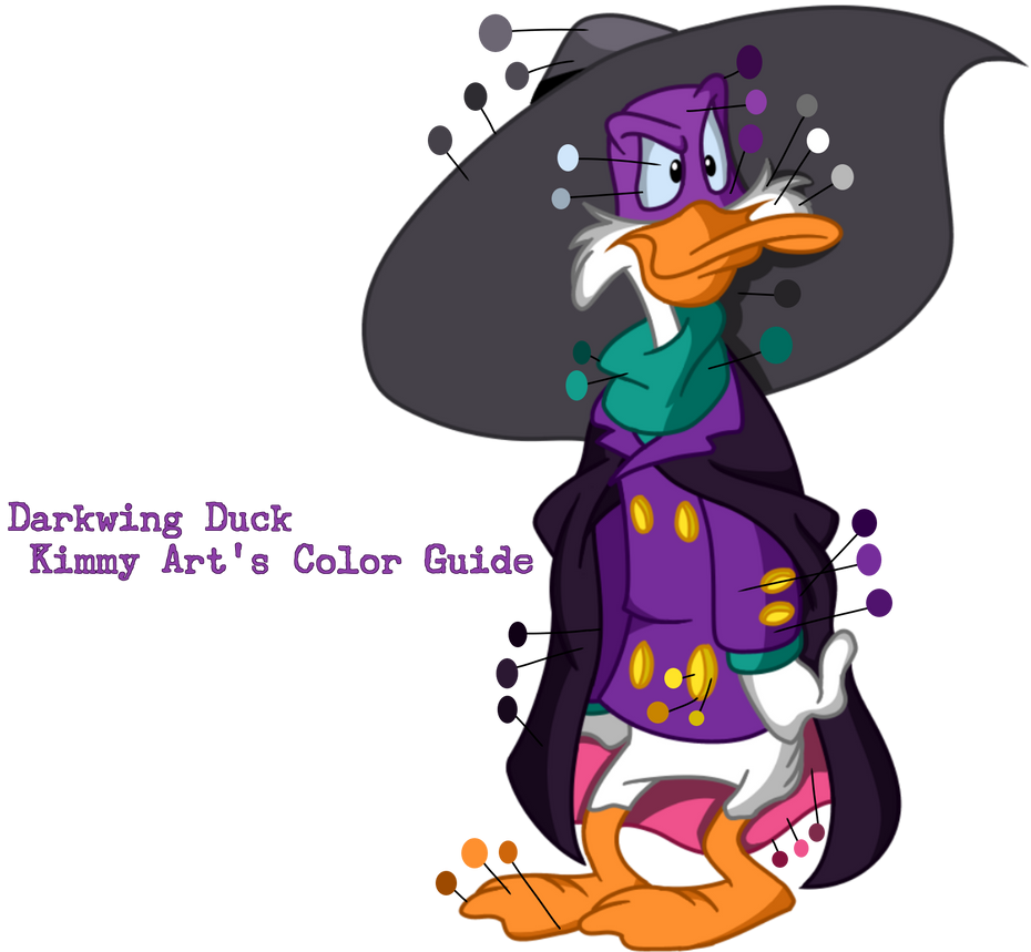 Darkwing Duck (Color Guide) by KimmyArtMLP on DeviantArt