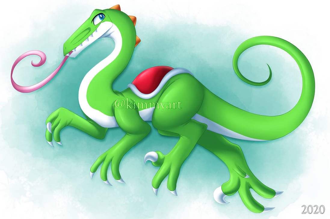 Yuri Raptor Yoshi (Utahraptor) by KimmyArtMLP on DeviantArt