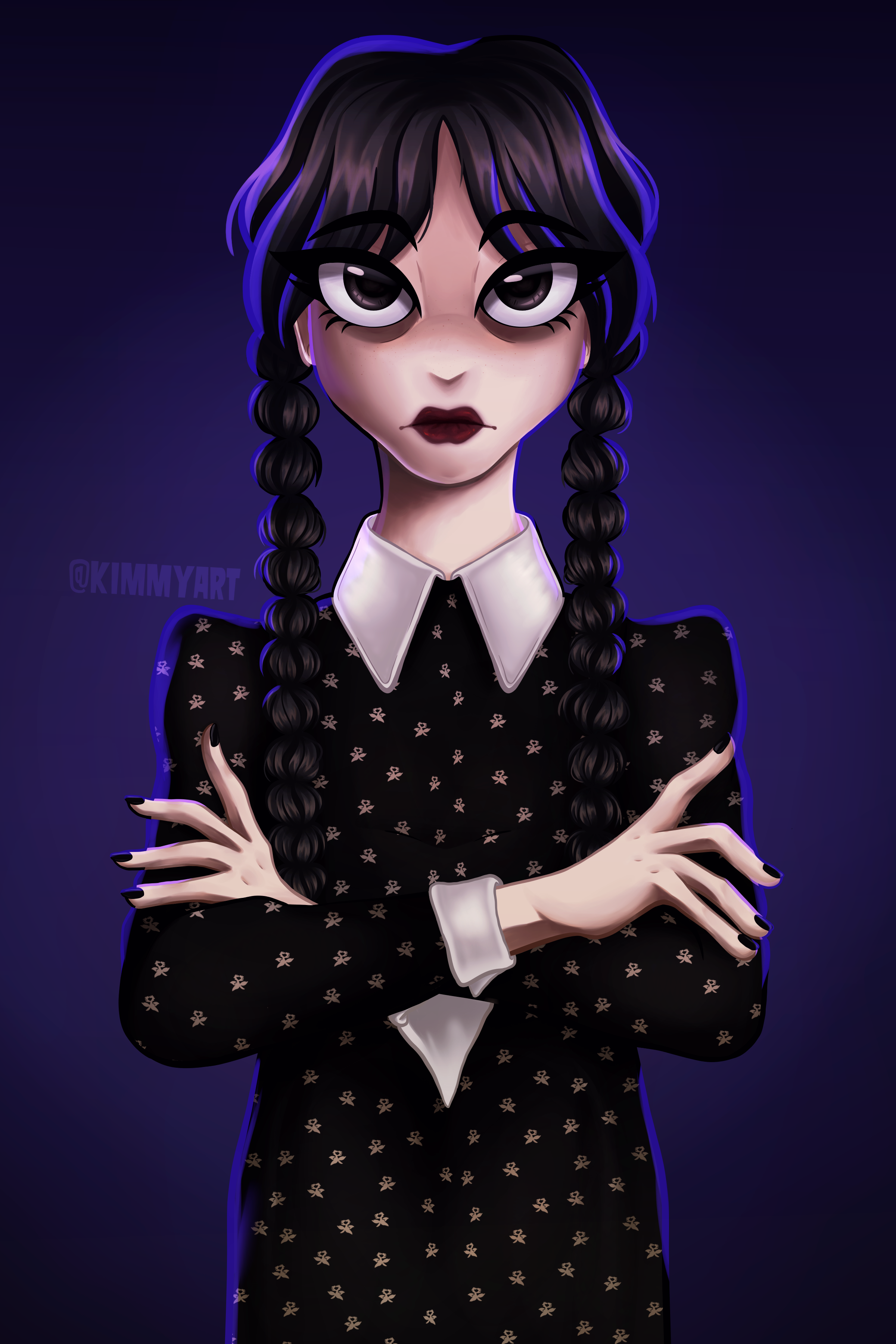 Wednesday Deviantart Wednesday Addams by KimmyArtMLP on DeviantArt