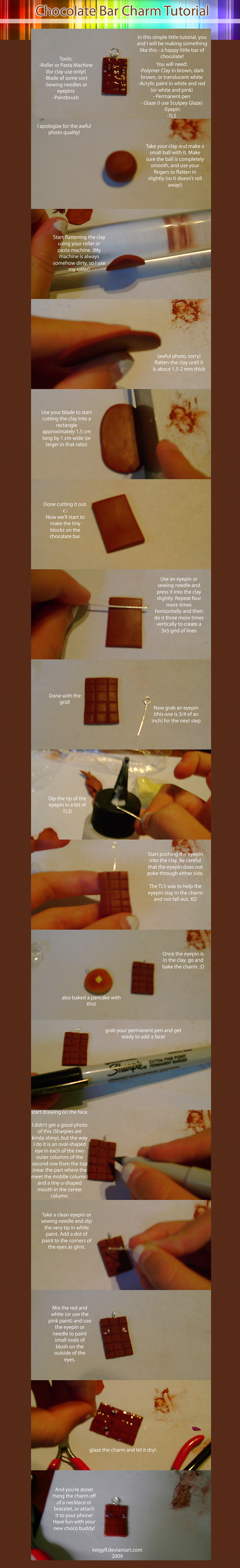 Chocolate Bar Charm Tutorial