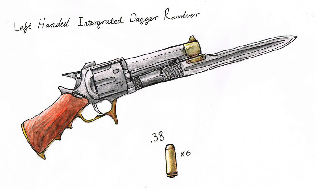 Left Handed Intergrated Dagger Revolver