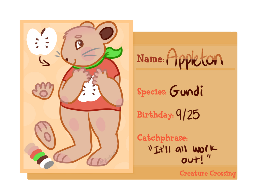 Appleton Creature Appleton - Creature Crossing Application (Appr!) by Zevhara on DeviantArt