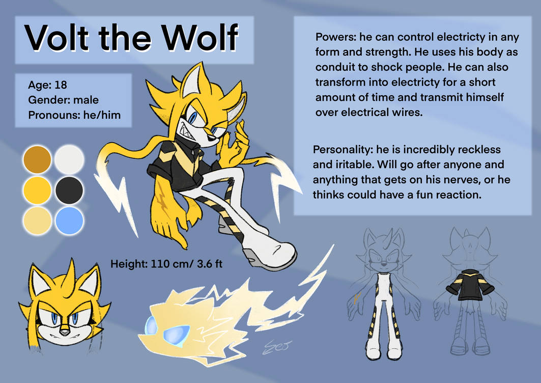 Wolf Roth Volt Volt the Wolf ref sheet by ZeoSilver on DeviantArt