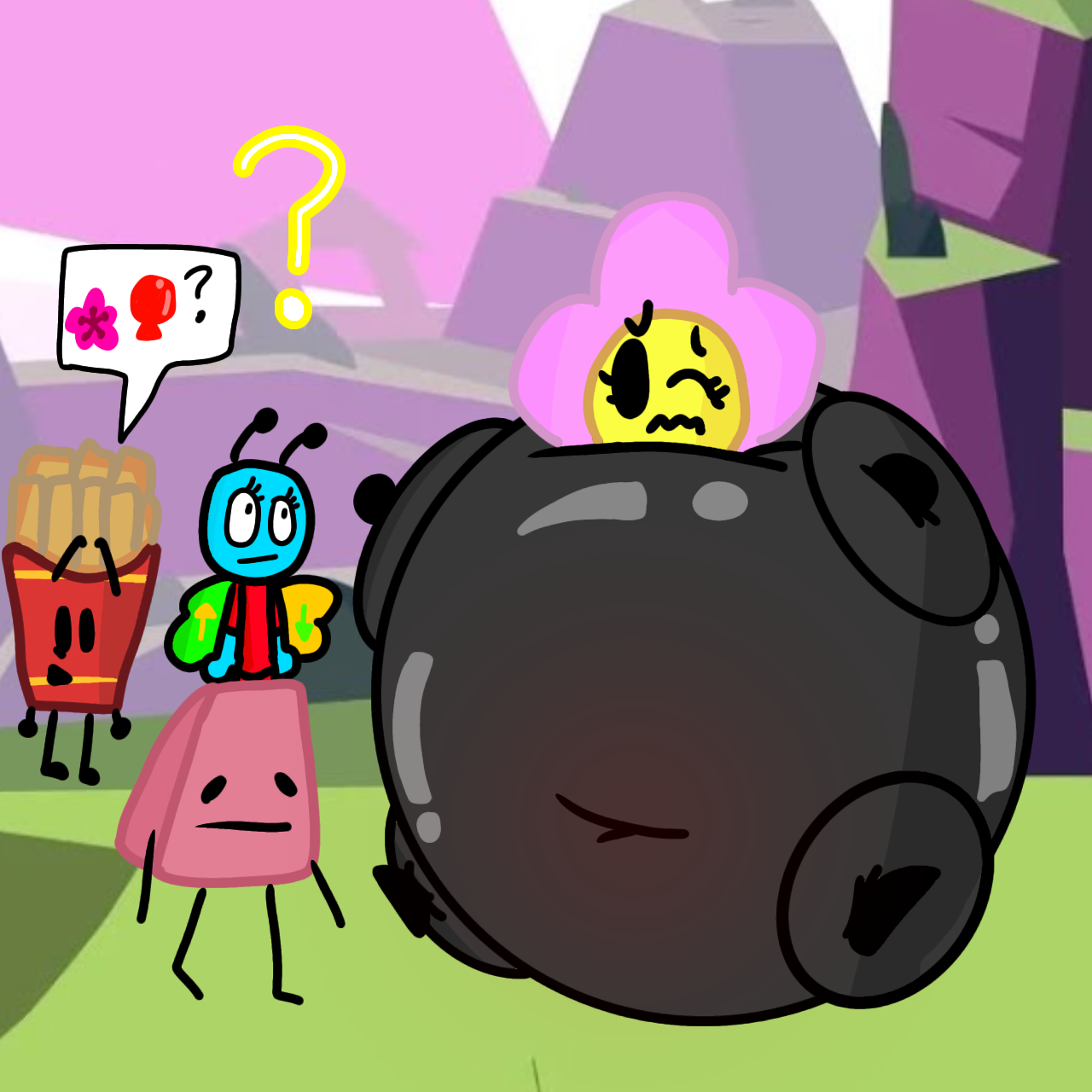 Flower Pokemon Inflation Inflation flower bfb by fuffy567 on DeviantArt