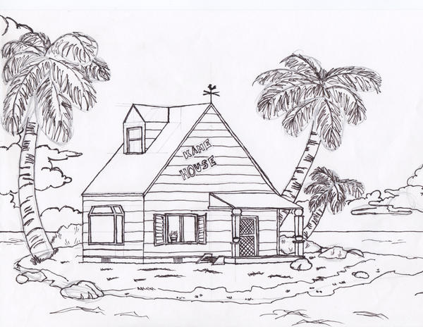 Muten Roshi Colouring In Muten Roshi's House by southgarden33 on DeviantArt