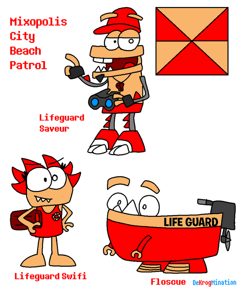 Mixels Mixopolis Deviantart Mxls: The Mixopolis City Beach Patrol by MixelTime on DeviantArt