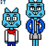 (TAWoG/UT AU?) Gumball and Nicole sprites 2.0