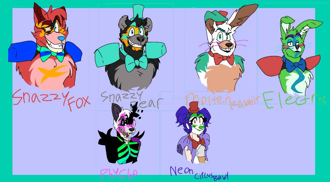 FNAFNG_FNAF 6 Characters by NamyG on DeviantArt