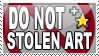 DO NOT FAV STOLEN ART stamp