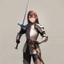 (AI) Female Knight (with Zweihander)