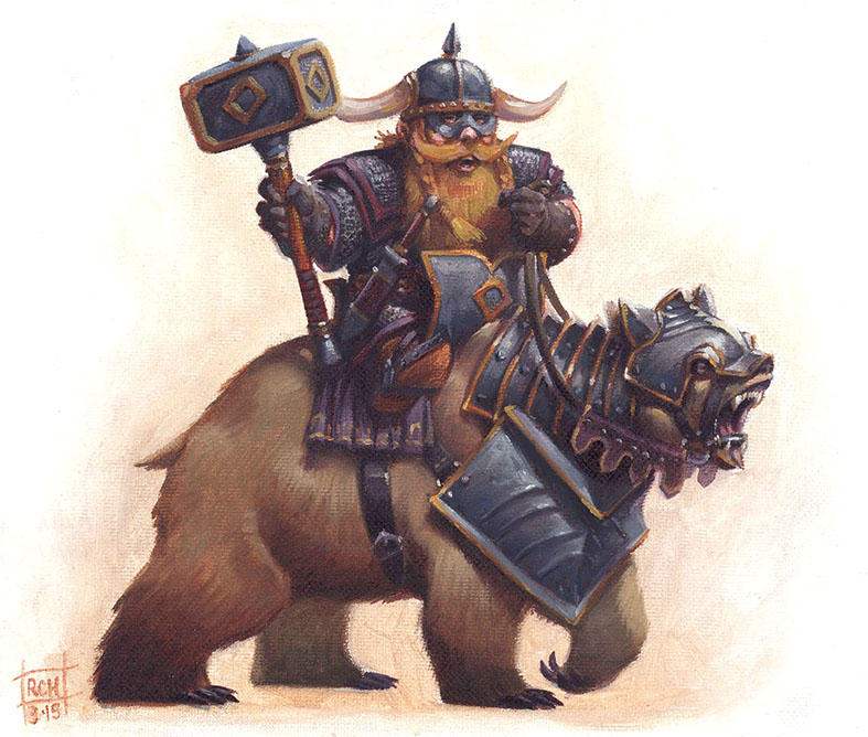 Bear Rider Dwarf Bear Rider by RalphHorsley on DeviantArt