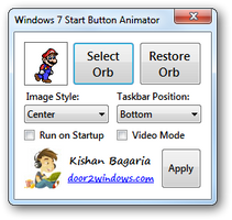Win 7 Start Button Animator