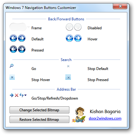 Win 7 Nav Buttons Customizer by Kishan-Bagaria
