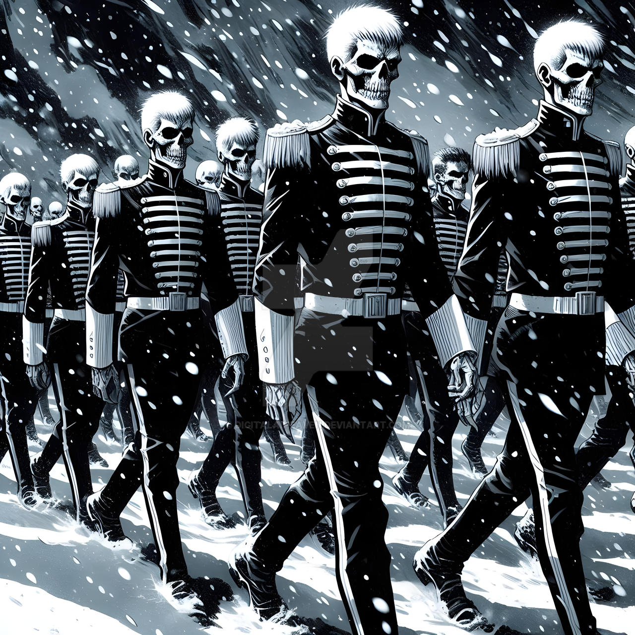 Ghostly March A Ghostly March by DigitalAIHeaven on DeviantArt