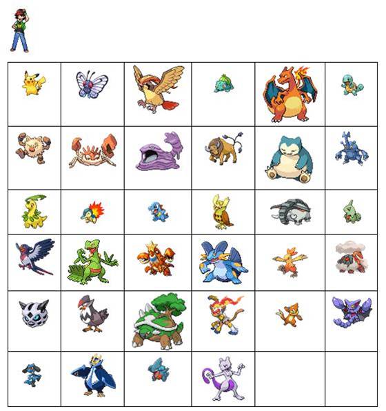 Ash's roster by MegaloRex on DeviantArt