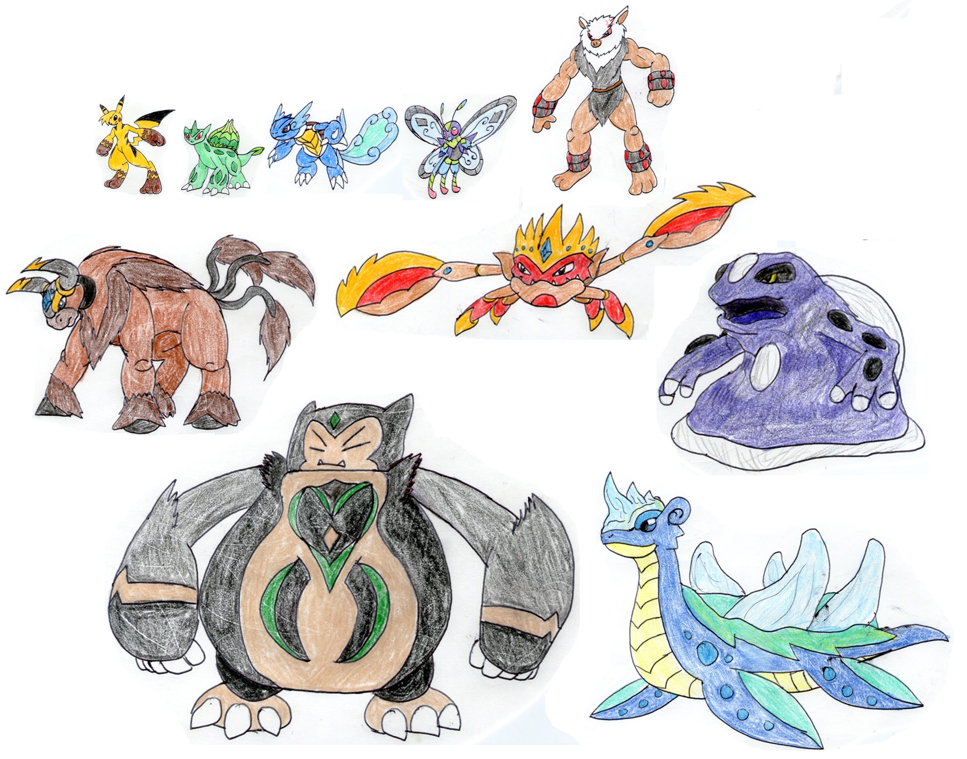 Ash's Mega Evolution Team - Kanto by MegaloRex on DeviantArt