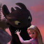 Rapunzel and Toothless 1