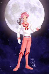 Sailor Chibimoon as a boy