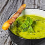 Greenpea cream soup