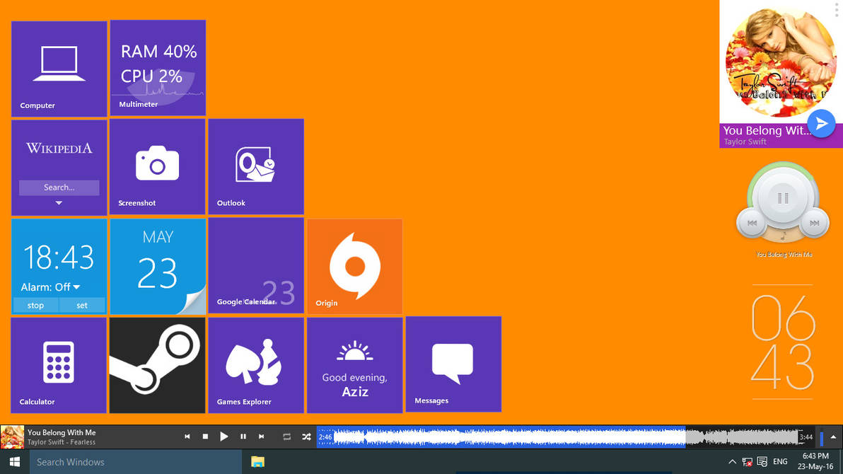 Metro Taskbar Metro by AzizStark on DeviantArt