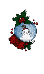 Christmas snowglobe design