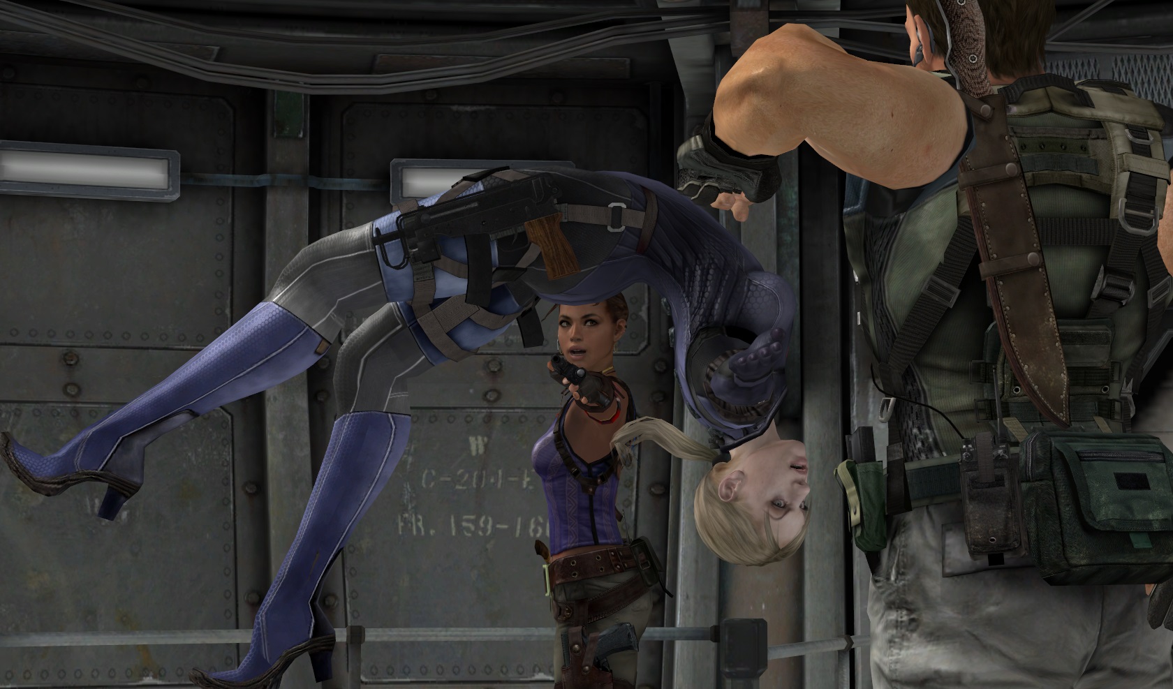 RESIDENT EVIL 5: Chris and Sheva vs. Jill