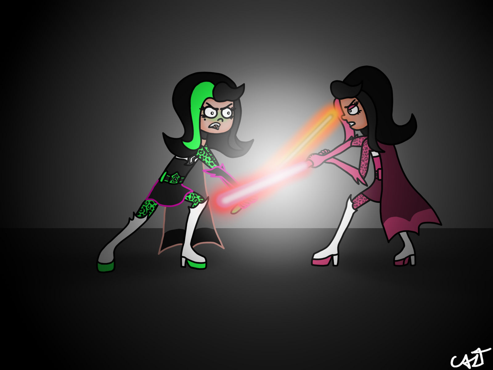 SheZap VS. SheZow by theCAZTman on DeviantArt