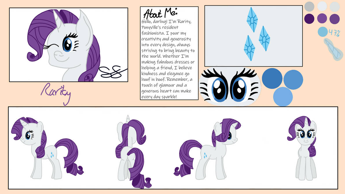 Rarity Reference by ScriptSinger28 on DeviantArt