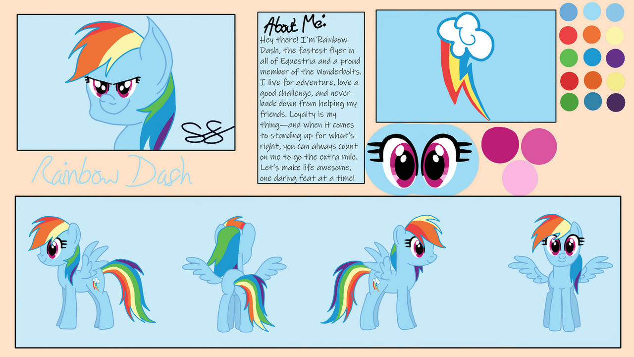 Rainbow Dash Reference by ScriptSinger28 on DeviantArt