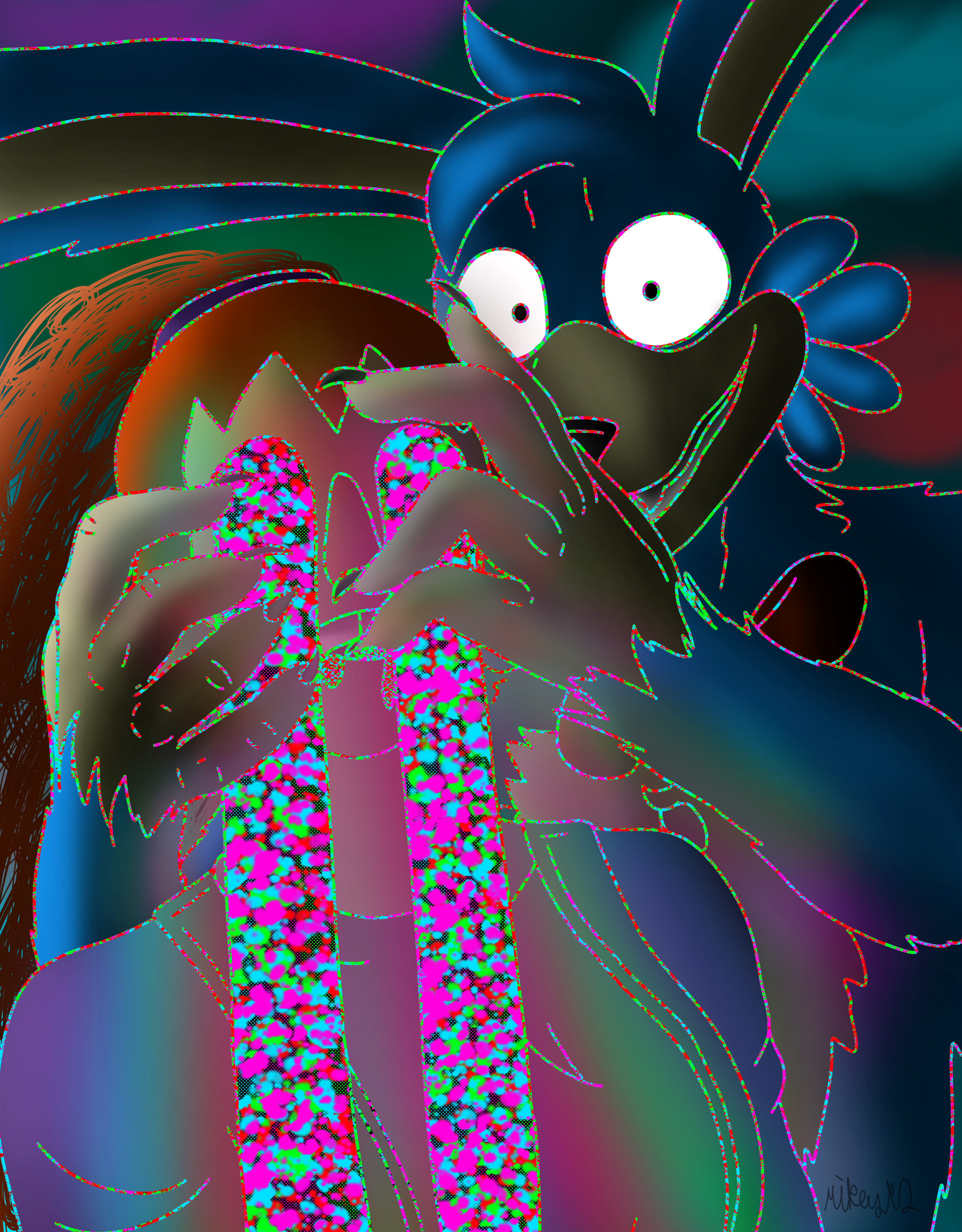 FNAF - Glitchtrap by ThatMysteriousKitten on DeviantArt