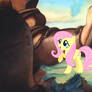 Fluttershy the brave pony